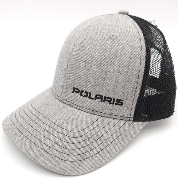 Polaris Mesh Snapback Trucker Hat Baseball Cap Embroidered Helena Cycle Center - Picture 1 of 7